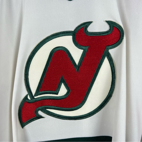 Vintage RARE 1980s New Jersey Devils NHL CCM Maska Jersey Medium - Picture 3 of 6